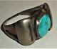 Antique Early Well Worn Navajo Turquoise Sterling Silver Ring Size 6 Vafo