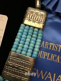 AWARD WINNING, 1st PLACE! Kewa Wayne Tony Aguilar Turquoise Necklace, 174.5g