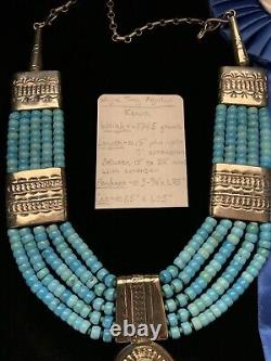 AWARD WINNING, 1st PLACE! Kewa Wayne Tony Aguilar Turquoise Necklace, 174.5g