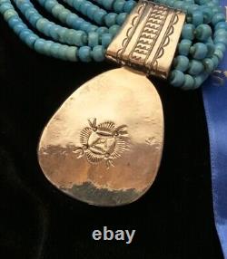 AWARD WINNING, 1st PLACE! Kewa Wayne Tony Aguilar Turquoise Necklace, 174.5g