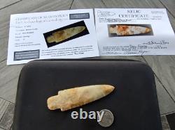 Adena 4 Point Early Woodland Period Flintridge Stone Belmont Co. Ohio 2 COA 10