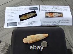 Adena 4 Point Early Woodland Period Flintridge Stone Belmont Co. Ohio 2 COA 10