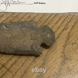 Alabama Early Archaic Dovetail Point with Baker COA Arrowheads