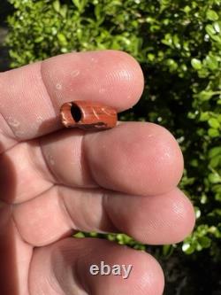 Amazing Ancient Authentic Red Jasper Bead From North Mississippi