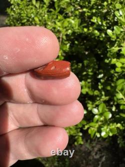 Amazing Ancient Authentic Red Jasper Bead From North Mississippi