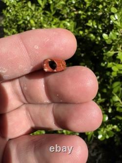 Amazing Ancient Authentic Red Jasper Bead From North Mississippi