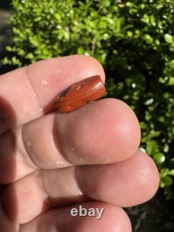 Amazing Ancient Authentic Red Jasper Bead From North Mississippi