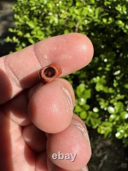 Amazing Ancient Authentic Red Jasper Bead From North Mississippi