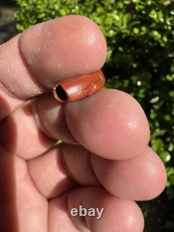 Amazing Ancient Authentic Red Jasper Bead From North Mississippi