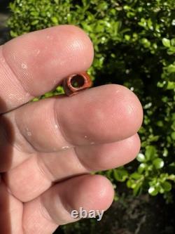 Amazing Ancient Authentic Red Jasper Bead From North Mississippi