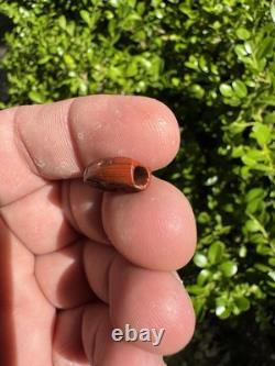 Amazing Ancient Authentic Red Jasper Bead From North Mississippi
