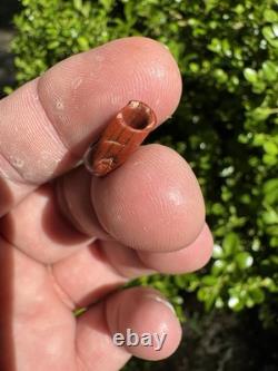 Amazing Ancient Authentic Red Jasper Bead From North Mississippi