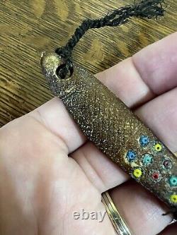 Amazing Early Native American Fishing Lures Figural W Trade Beads #5