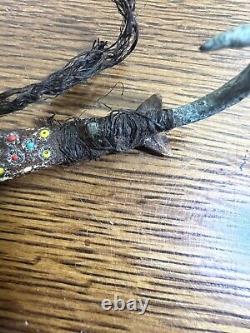 Amazing Early Native American Fishing Lures Figural W Trade Beads #5