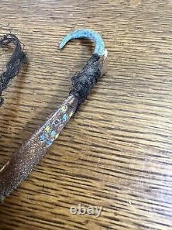 Amazing Early Native American Fishing Lures Figural W Trade Beads #5