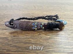 Amazing Early Native American Fishing Lures Figural W Trade Beads #5