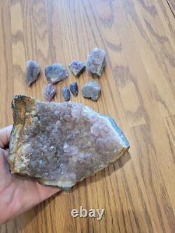 Amethyst Fish Dog Native American Indian Stone Effigy RockArt, Artifacts, Tools