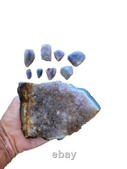 Amethyst Fish Dog Native American Indian Stone Effigy RockArt, Artifacts, Tools