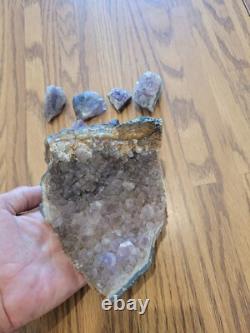 Amethyst Fish Dog Native American Indian Stone Effigy RockArt, Artifacts, Tools