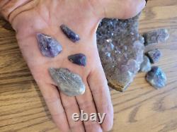 Amethyst Fish Dog Native American Indian Stone Effigy RockArt, Artifacts, Tools
