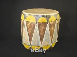 An Nice, Early Pueblo Drum, Southwest Native American Indian Artifact, c. 1930