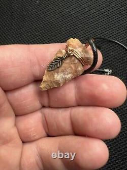 Ancient Authentic Big Sandy Arrowhead From NEMississippi on a Necklace