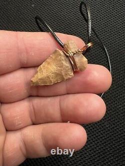 Ancient Authentic Big Sandy Arrowhead From NEMississippi on a Necklace