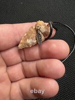 Ancient Authentic Big Sandy Arrowhead From NEMississippi on a Necklace