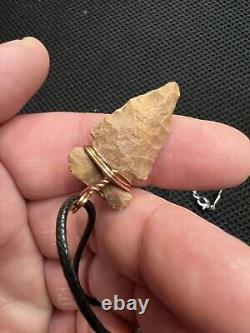 Ancient Authentic Big Sandy Arrowhead From NEMississippi on a Necklace