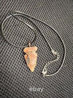 Ancient Authentic Big Sandy Arrowhead From NEMississippi on a Necklace