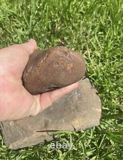 Ancient Authentic Claystone Bell Pestle And Hardstone Mortar From Mississippi