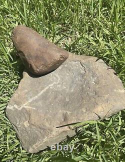 Ancient Authentic Claystone Bell Pestle And Hardstone Mortar From Mississippi