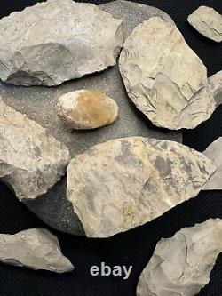 Ancient Authentic Flint And Stone Tool Kit Mortar Blades And More From NWAlabama