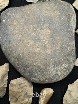 Ancient Authentic Flint And Stone Tool Kit Mortar Blades And More From NWAlabama