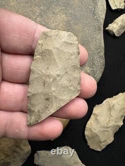 Ancient Authentic Flint And Stone Tool Kit Mortar Blades And More From NWAlabama