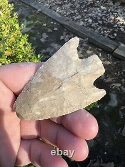 Ancient Authentic Giant Fort Payne Chert Wade Arrowhead From NEMississippi