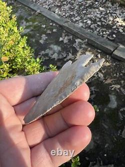 Ancient Authentic Giant Fort Payne Chert Wade Arrowhead From NEMississippi