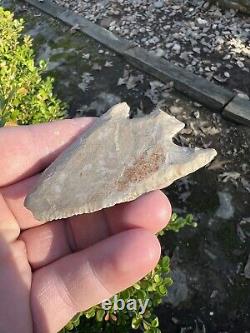 Ancient Authentic Giant Fort Payne Chert Wade Arrowhead From NEMississippi