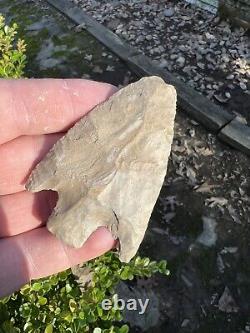 Ancient Authentic Giant Fort Payne Chert Wade Arrowhead From NEMississippi