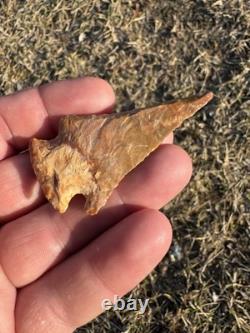 Ancient Authentic Very Colorful Lost Lake Arrowhead From North Mississippi