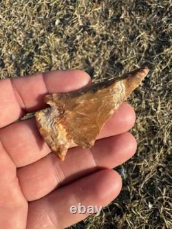 Ancient Authentic Very Colorful Lost Lake Arrowhead From North Mississippi