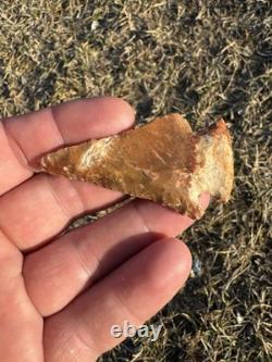 Ancient Authentic Very Colorful Lost Lake Arrowhead From North Mississippi