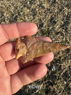 Ancient Authentic Very Colorful Lost Lake Arrowhead From North Mississippi