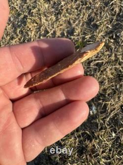 Ancient Authentic Very Colorful Lost Lake Arrowhead From North Mississippi