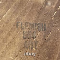 Antique 1900s Flemish Art Co Native American Indian Chief Pyrography Wall Plaque