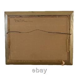 Antique 1902 Western Painting Signed C. M. Russell Indians Signed Lithograph