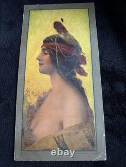 Antique 1906 Native American Indian Maiden, Hayes Litho Co