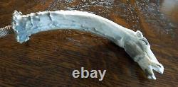 Antique 19th-Early 20th C. Horse Effigy Indian Horse Antler Quirt Riding Crop