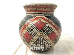 Antique Acoma Pueblo New Mexico Polychrome Early