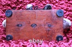 Antique Crow Native American Indian Split Buffalo Horn Bonnet early 19th Century